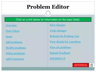 Problem Editor