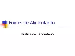 fontes de alimenta o
