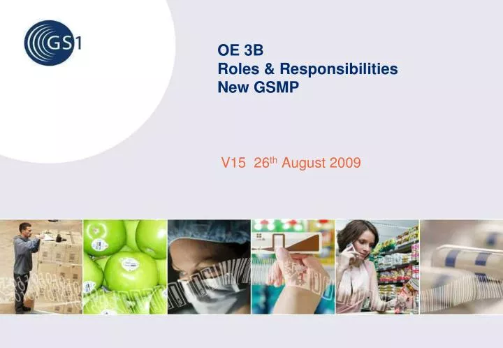 oe 3b roles responsibilities new gsmp