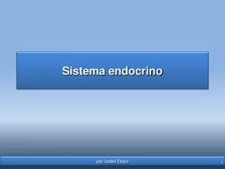 sistema endocrino