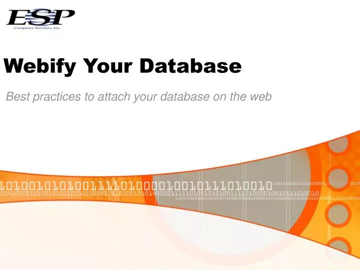 webify your database
