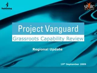 Regional Update 19 th September 2009
