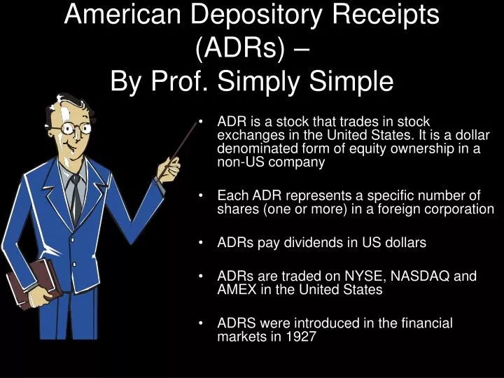 american depository receipts adrs by prof simply simple