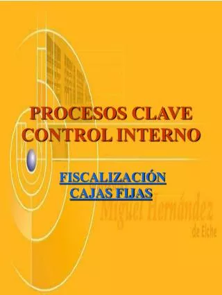 procesos clave control interno