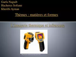 l imagerie thermique et infrarouge
