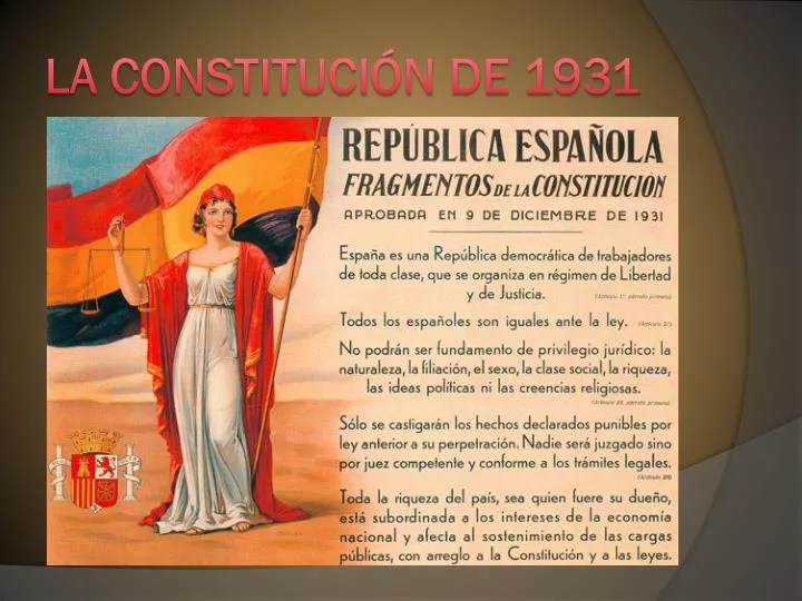 la constituci n de 1931