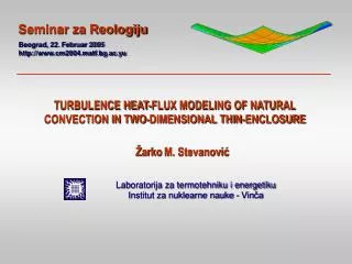 TURBULENCE HEAT-FLUX MODELING OF NATURAL CONVECTION IN TWO-DIMENSIONAL THIN-ENCLOSURE