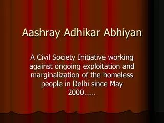 Aashray Adhikar Abhiyan