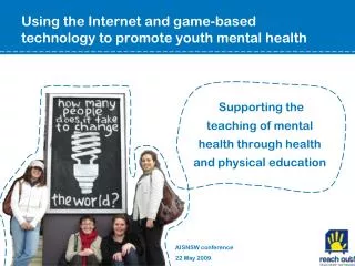 Using the Internet and game-based technology to promote youth mental health