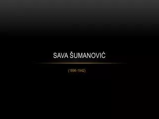 sava umanovi