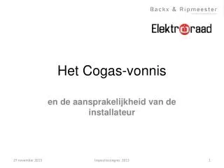 het cogas vonnis