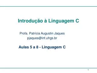 introdu o linguagem c