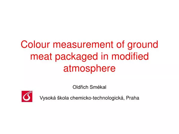 colour measurement of ground meat packaged in modified atmosphere