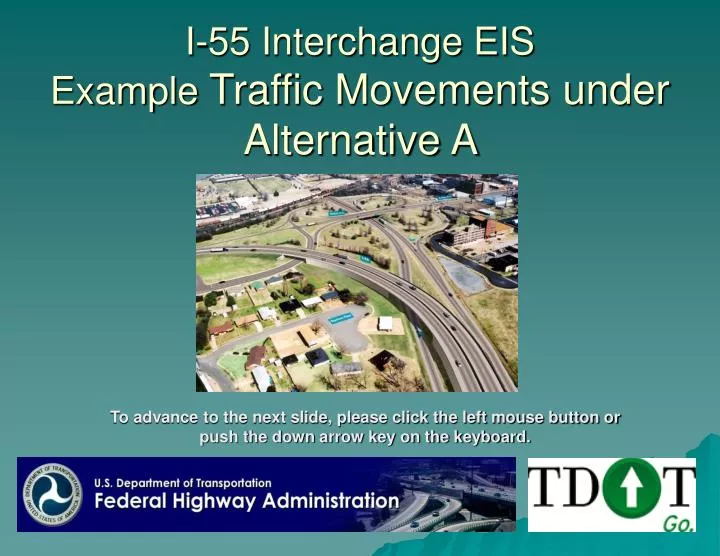 i 55 interchange eis example traffic movements under alternative a