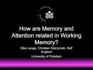 How are Memory and Attention related in Working Memory?