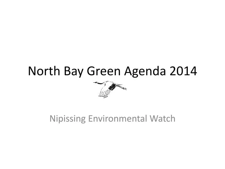 north bay green agenda 2014