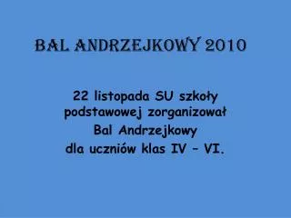 bal andrzejkowy 2010
