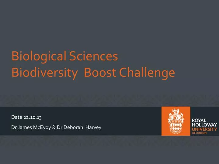 biological sciences biodiversity boost challenge