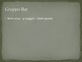 gruppo bat