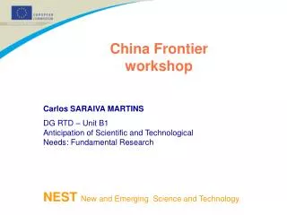 China Frontier workshop