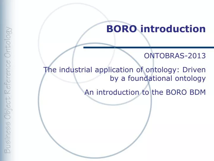 boro introduction