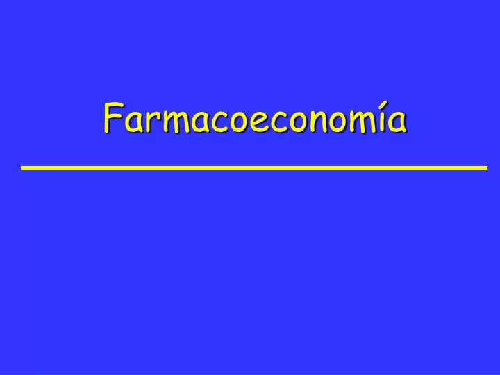 farmacoeconom a