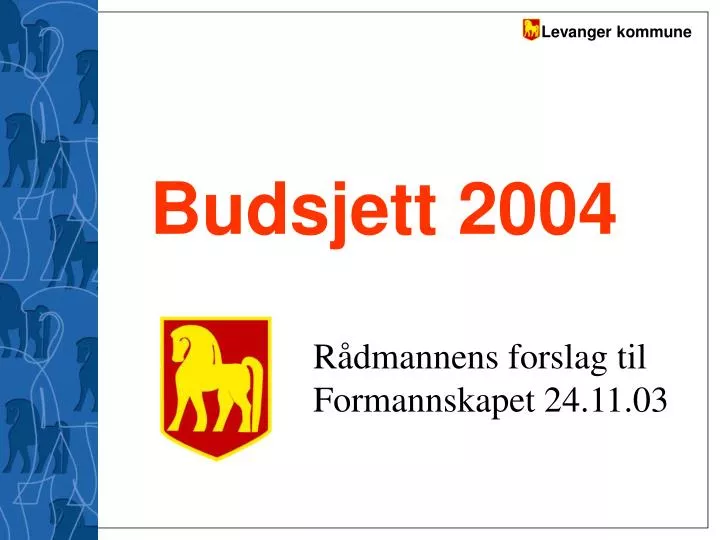 budsjett 2004