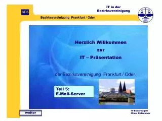 herzlich willkommen zur it pr sentation