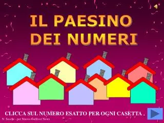 IL PAESINO DEI NUMERI