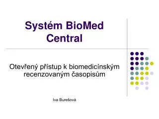 syst m biomed central