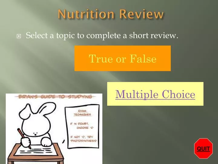 nutrition review