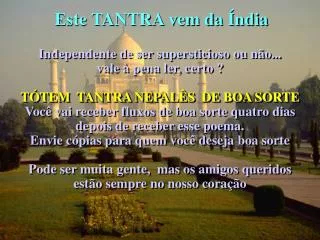 este tantra vem da ndia