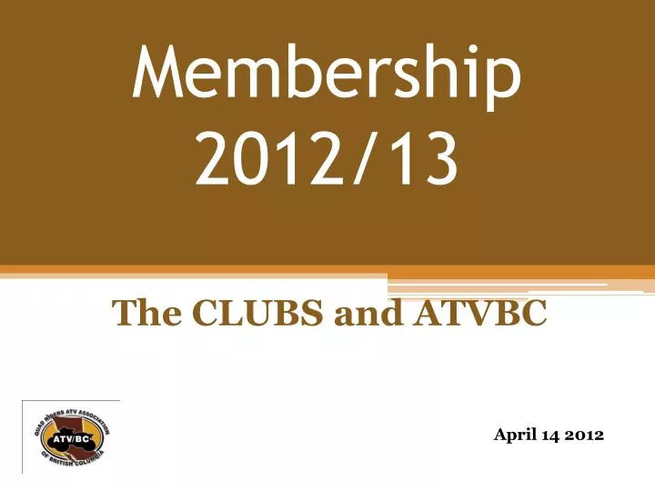 membership 2012 13