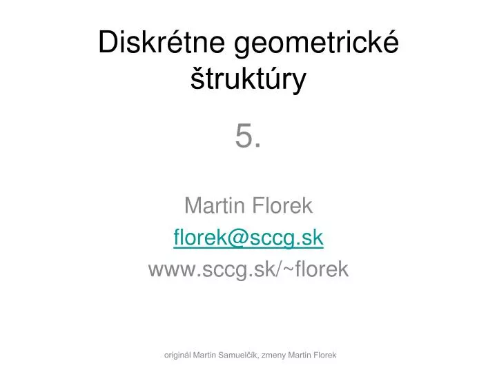 diskr tne geometrick trukt ry