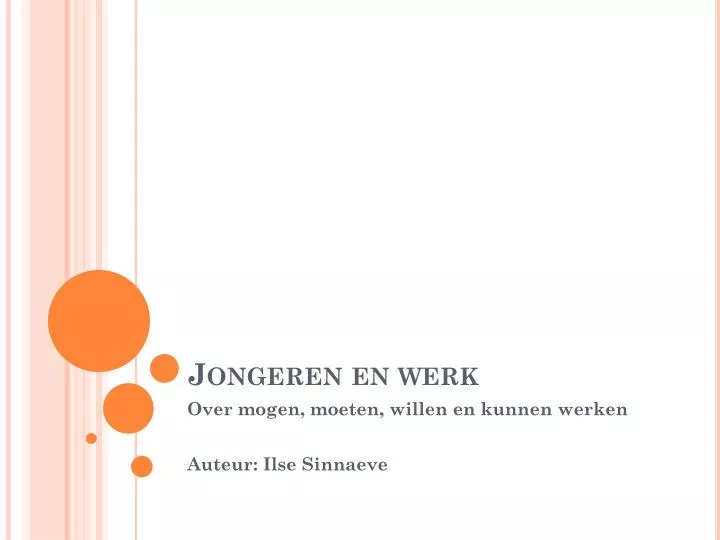 jongeren en werk