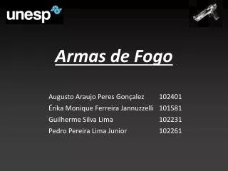 armas de fogo