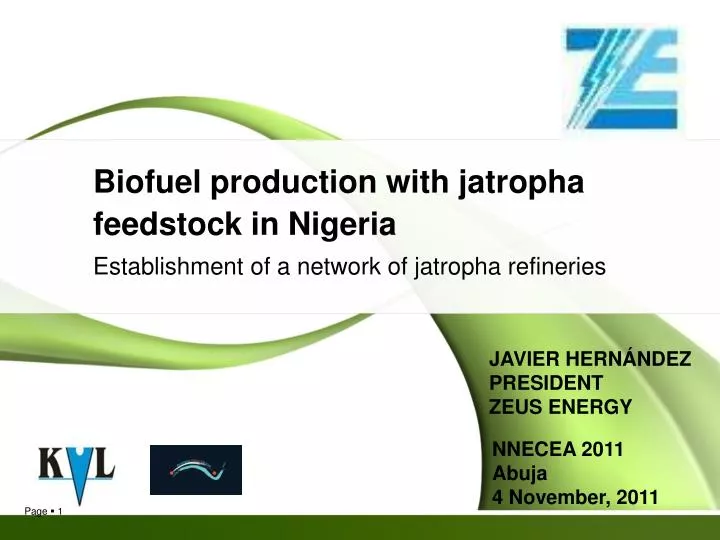biofuel production with jatropha feedstock in nigeria