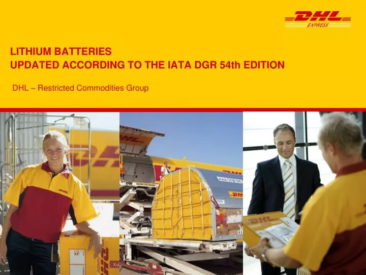 lithium batteries updated according to the iata dgr 54th edition