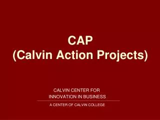 CAP (Calvin Action Projects)