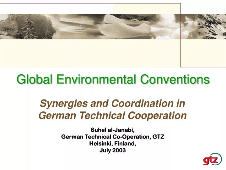 global environmental conventions