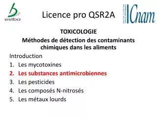 licence pro qsr2a