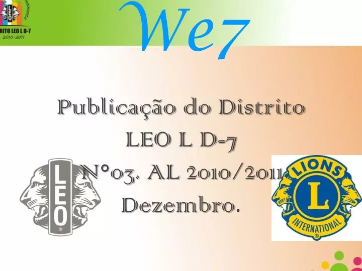 we7 publica o do distrito leo l d 7 n 03 al 2010 2011 dezembro