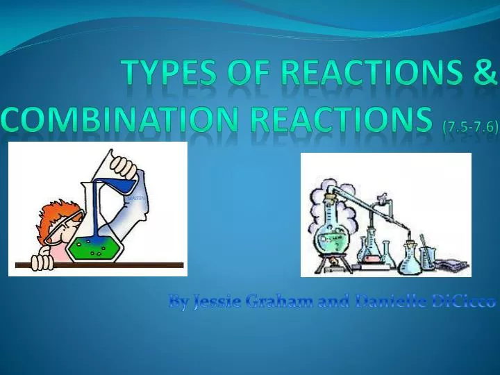 types of reactions combination reactions 7 5 7 6