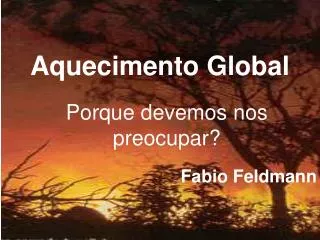 aquecimento global