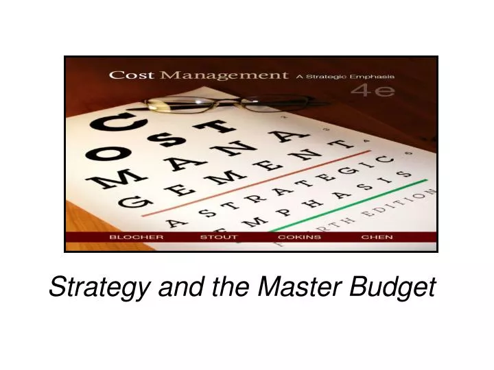 strategy and the master budget