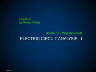 ELECTRIC CIRCUIT ANALYSIS - I