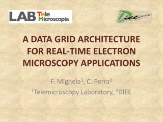 A DATA GRID ARCHITECTURE FOR REAL-TIME ELECTRON MICROSCOPY APPLICATIONS