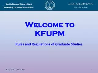Welcome to KFUPM