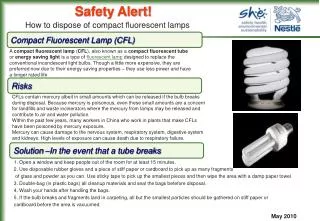 Compact Fluorescent Lamp (CFL)