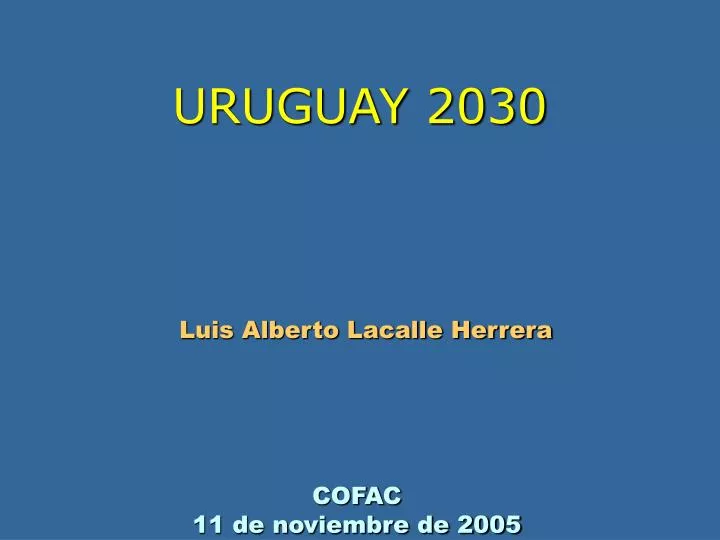 uruguay 2030